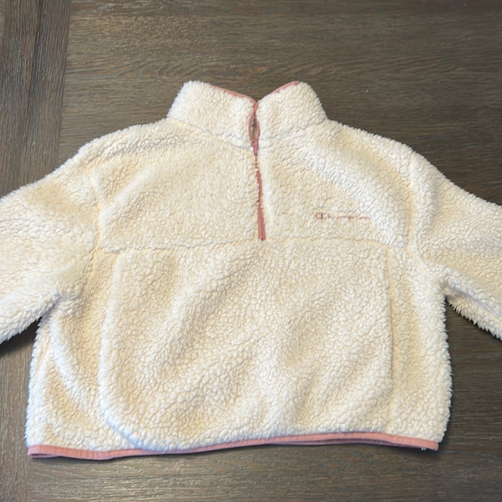 Off-white fluffy champion sweatshirt size medium